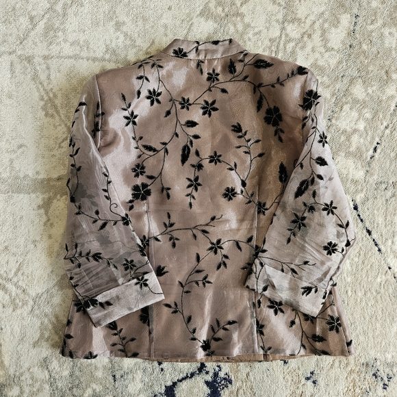 Vintage 80s shimmer evening jacket - Picture 5 of 8